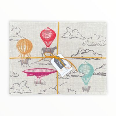 Napperons de style lin Farm Highlife (Ensemble de quatre)