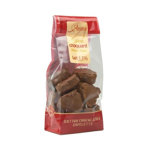 Sachet de pralinés croquants, chocolat Lait, 110g