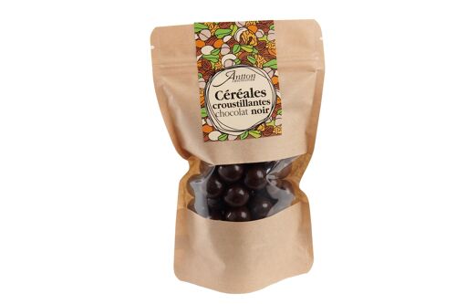 Sachet de céréales croustillantes, chocolat Noir, 130g