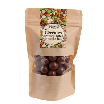 Bolsa de cereales crujientes, chocolate con leche, 130g