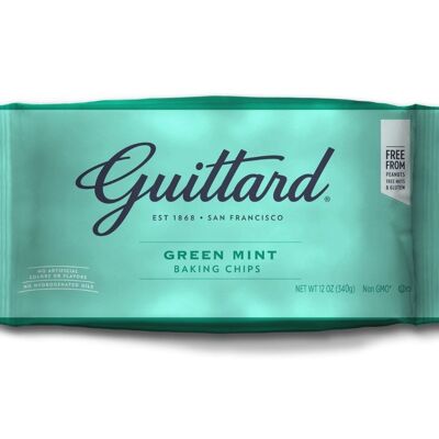 Chips de chocolate verde menta de Guittard