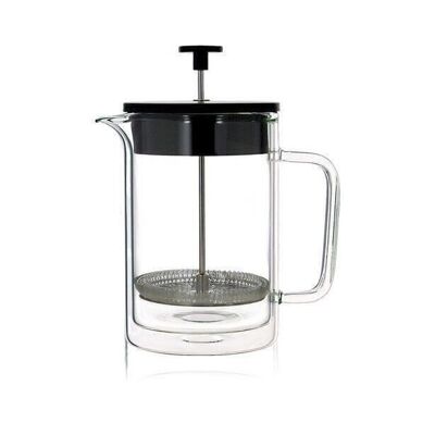 Cafetière à piston helya en verre double paroi 800 ml