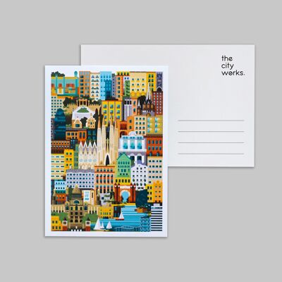 Barcelona-Postkarte