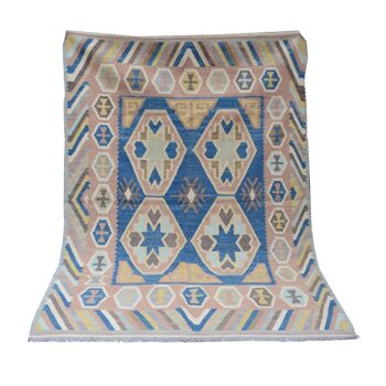 Tapis Kilim Glaucous Moderne 6