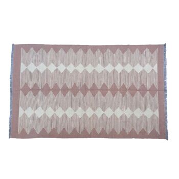 Tapis Kilim moderne en graines de coton 2