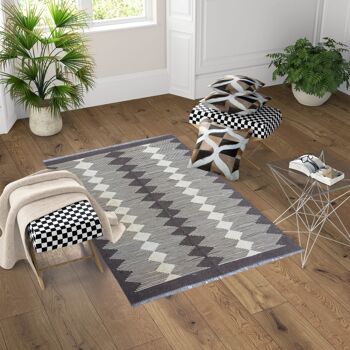 Tapis Kilim Moderne Ciel Pâle 1