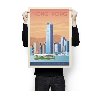 Affiche Voyage Hong Kong Chine - 50x70 cm 3