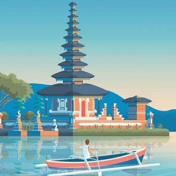 Affiche Voyage Bali Indonésie - 50x70 cm 2