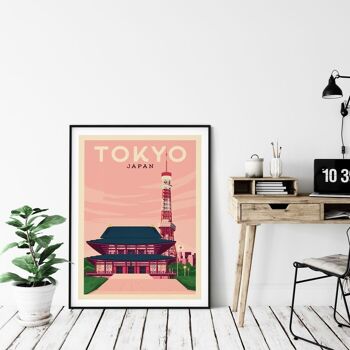 Affiche Voyage Tokyo Japon - 50x70 cm 4