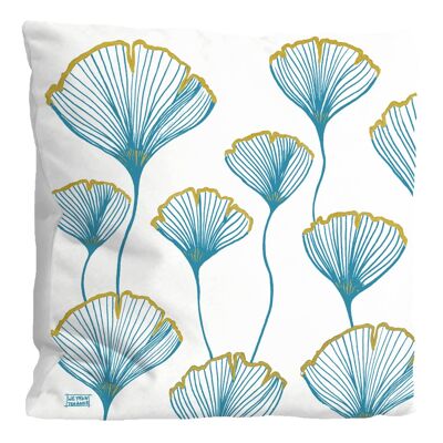 Coussin CODE CINQ - Jehanne Weyman « Ginkgo.2 »