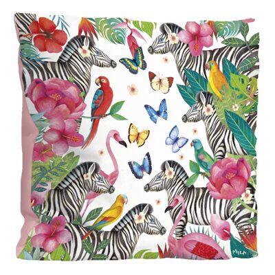 Coussin CODE CINQ - Mila « Zebras »