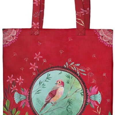 Tote bag CODE CINQ - Izou « L'oiseau rose »