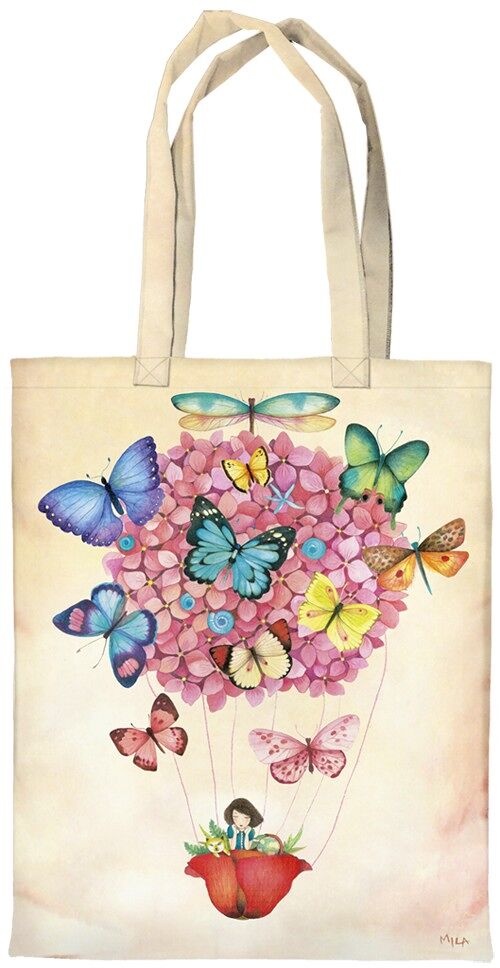 Tote bag CODE CINQ - Mila « Butterflies »