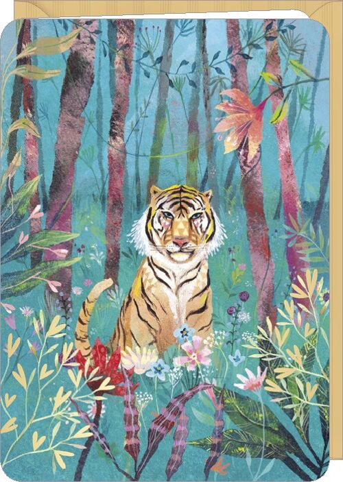 Carte double CORRESPONDANCES - Izou « The tiger »