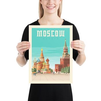 Affiche Voyage Moscou Russie - 30x40 cm 3