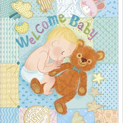 Carte double CORRESPONDANCES - Audrey Bussi et Elisa Rochetain « Welcome baby »