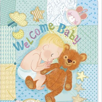 Carte double CORRESPONDANCES - Audrey Bussi et Elisa Rochetain « Welcome baby »