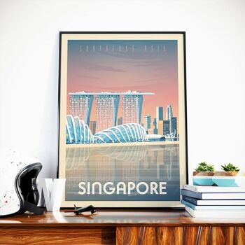 Affiche Voyage Singapour Asie - 30x40 cm 1