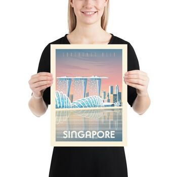 Affiche Voyage Singapour Asie - 30x40 cm 3