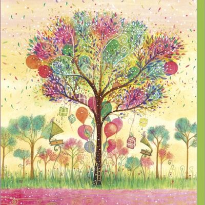 Carte double CORRESPONDANCES - Jehanne Weyman « Birthday tree »