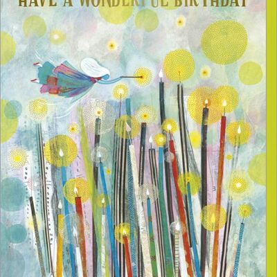 Carte double CORRESPONDANCES - Muriel Kerba « Happy Birthday »