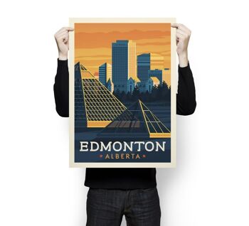 Affiche Voyage Edmonton Canada - 50x70 cm 3