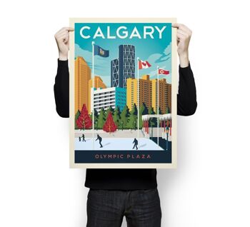 Affiche Voyage Calgary Canada - 50x70 cm 3