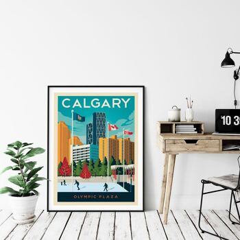 Affiche Voyage Calgary Canada - 50x70 cm 4