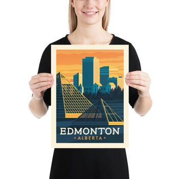 Affiche Voyage Edmonton Canada - 30x40 cm 3