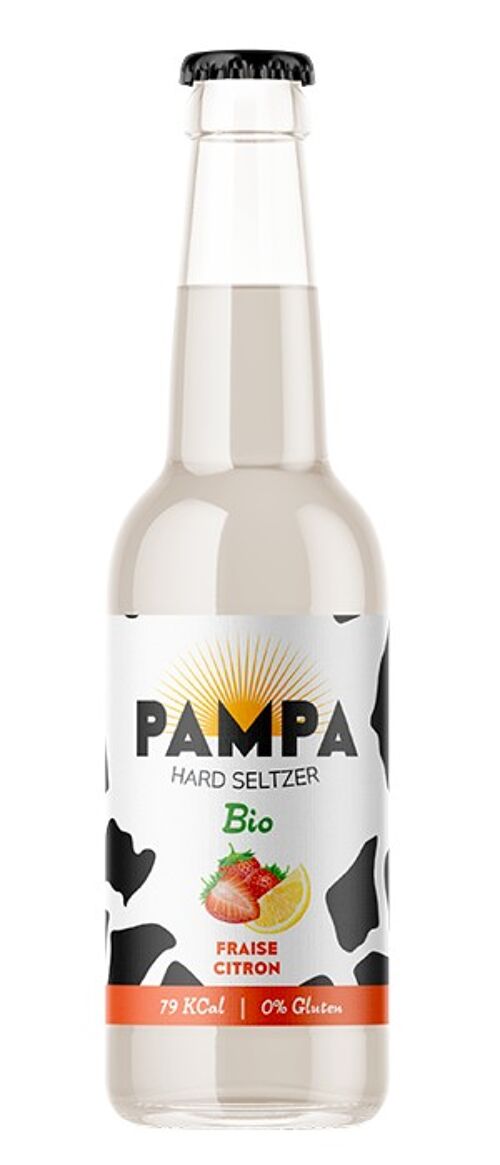 Pampa "Hard Seltzer" fraise citron 5%ALC.