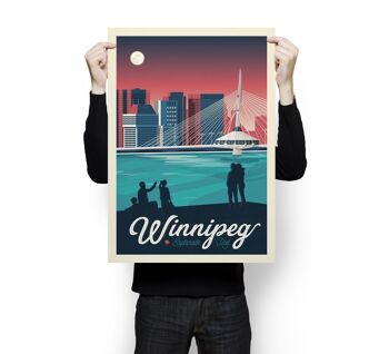 Affiche Voyage Winnipeg Manitiba - Canada - 50x70 cm 3