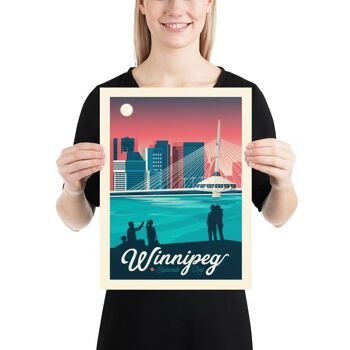 Affiche Voyage Winnipeg Manitoba - Etats-Unis - 30x40 cm 3