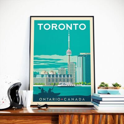 Toronto Ontario Travel Poster - Canada - 30x40 cm