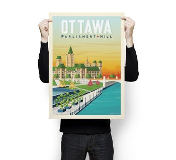 Affiche Voyage Ottawa Ontario Canada - 50x70 cm 3