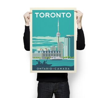 Affiche Voyage Toronto Ontario - Canada - 50x70 cm 3