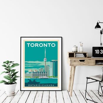 Affiche Voyage Toronto Ontario - Canada - 50x70 cm 4