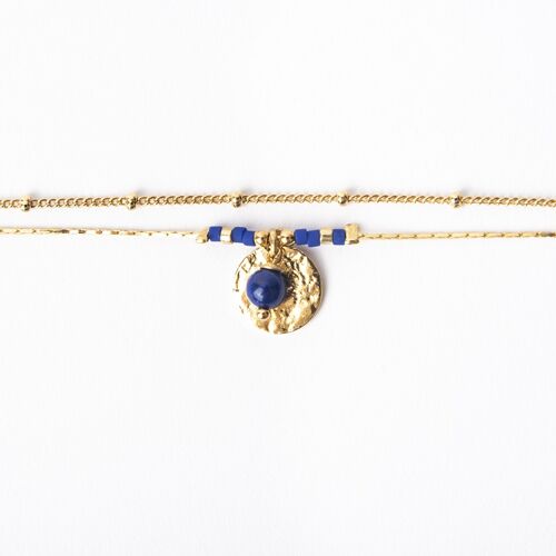 Bracelet double MOON Lapis Lazuli
