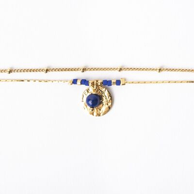 MOON Lapis Lazuli double bracelet