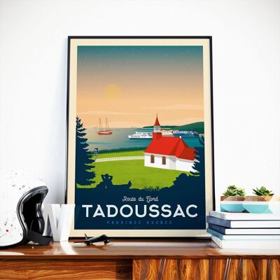 Póster de viaje de Tadoussac Quebec Canadá - 30x40 cm
