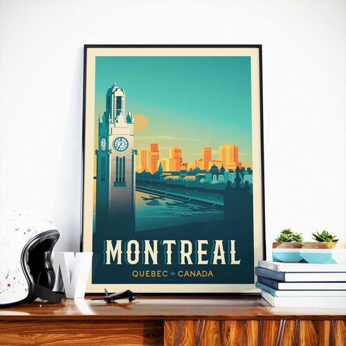Affiche Voyage Montréal Canada - 30x40 cm