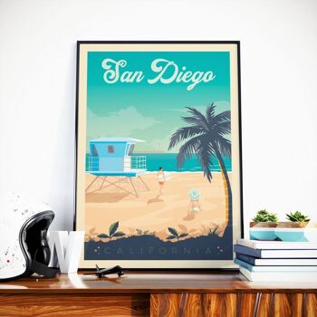 Affiche Voyage San Diego Californie - Etats-Unis- 50x70 cm 1
