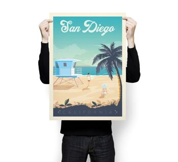 Affiche Voyage San Diego Californie - Etats-Unis- 50x70 cm 3