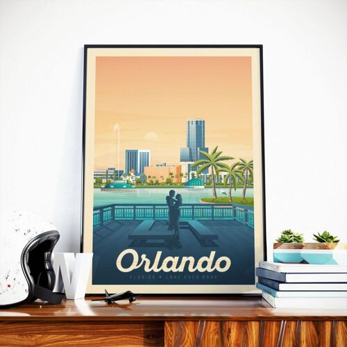 Affiche Voyage Orlando Floride - Etats-Unis - 30x40 cm