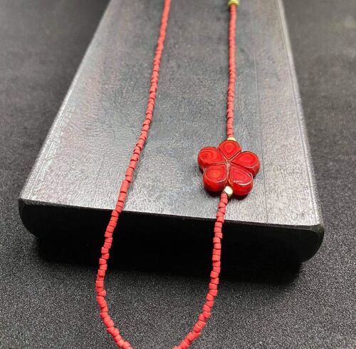 Necklace red/green , 256
