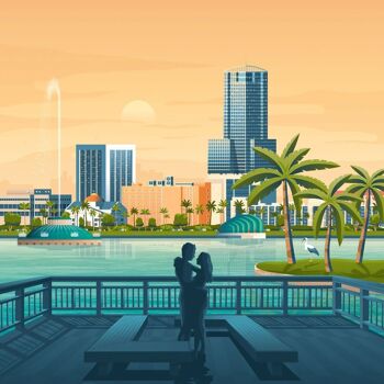 Affiche Voyage Orlando Floride - Etats-Unis - 50x70 cm 2