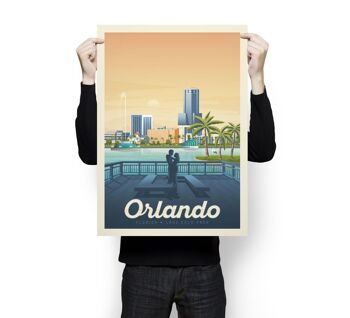 Affiche Voyage Orlando Floride - Etats-Unis - 50x70 cm 3