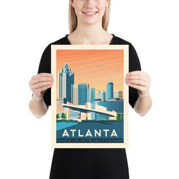 Affiche Voyage Atlanta Géorgie - 30x40 cm 3