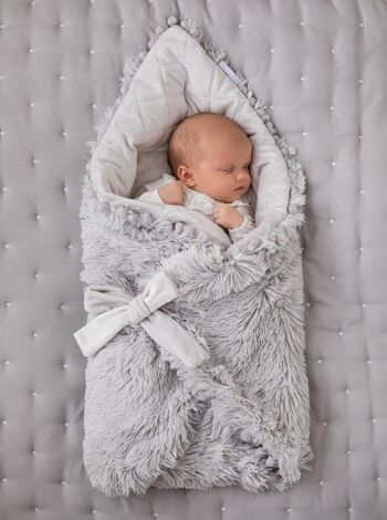 Whisper Grey Koochiwrap - Couverture/Lange pour bébé 3