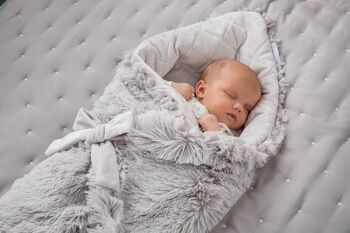 Whisper Grey Koochiwrap - Couverture/Lange pour bébé 4