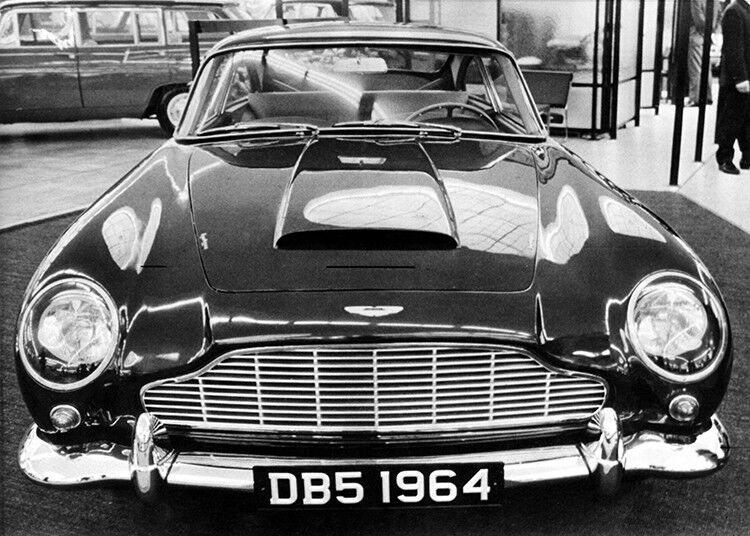 Aston Martin DB 5 Sports Car blank greetings card